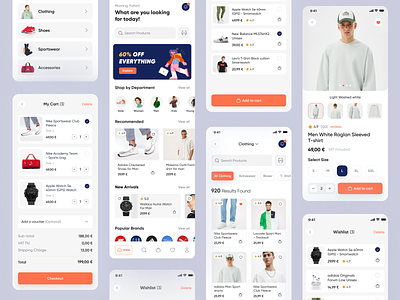 eShop Mobile App application apps design apps design ui apps ui cloth app ecommerce ecommerce app ecommerce mobile app fashion fashion app fashion ui graphic design interface minimal mobile app shopping app store stylist ui uiux design