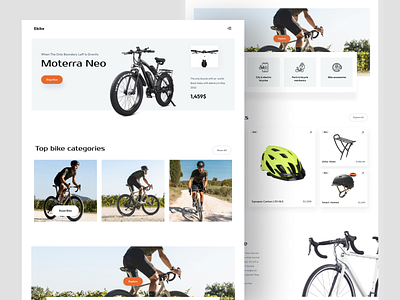 Bicycle Landing Page by Faysol Ahmed Sozib on Dribbble