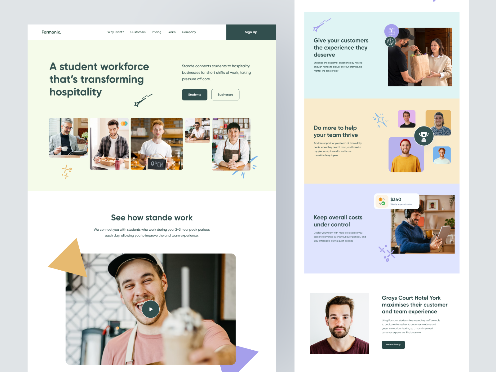 Student Business Landing Page Design by Faysol Ahmed Sozib on Dribbble