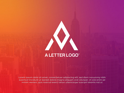 A LETTER LOGO CONCEPT app branding business logo design creative creative design design flat illustration logo logo design minimal typography