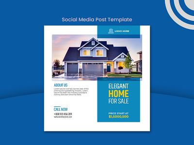 Real Estate Social Media Post Template Design banner ad banner design branding creative creative design creative design design facebook facebook post design graphic design instagram banner instagram post instagram template minimal real estate real estate agency real estate banner real estate branding typography