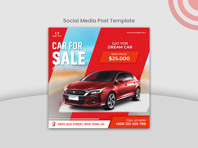 Exclusive car sale offer social media post template