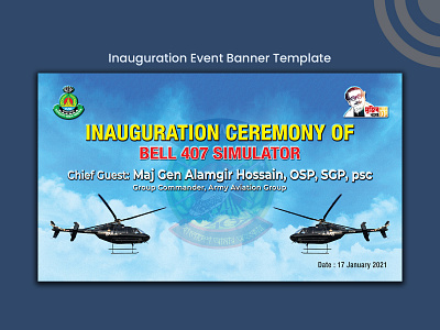 Inauguration Event Banner Template