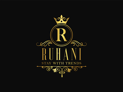 Luxury Clothing Brand Logo brand logo design branding business logo design clothing brand creative creative design creative logo design illustration logo design logo design branding logo designer logo mark luxury logo luxury logo design minimal ruhani logo typography vector