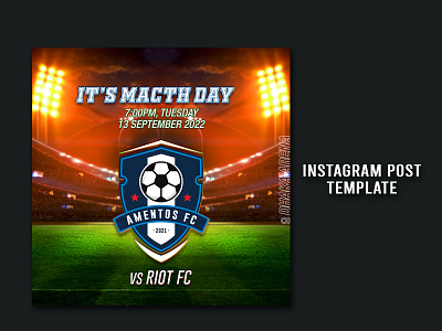 Instagram Post branding creative creative design design facebook facebook post design football graphic design instagram instagram post minimal typography
