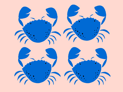 Feeling crabby blue crab crabs illustration