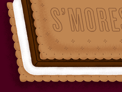 S'moresome! chocolate food illustrations noms smores typography