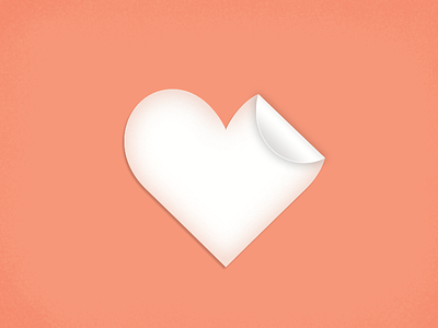 Paper Heart icon paper heart