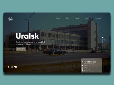 Uralsk City Web Site Concept branding design site typography ui ux web website