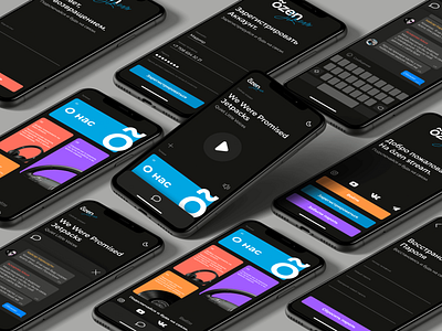 Ozen Stream music app concept mockups app illustration music music app ui ux ux design web