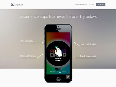 App.io Landing Page