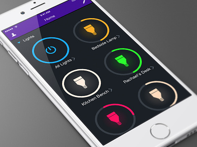 LIFX App Redesign app design iphone lifx lighting