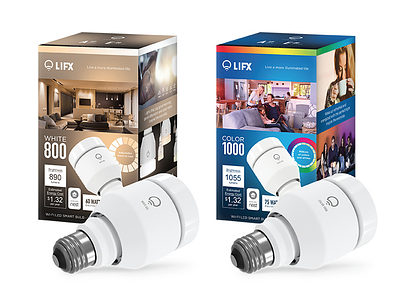 LIFX Packaging Design bulb color led packaging print smart home white