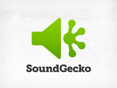 SoundGecko Logo audio conversion design logo sound soundgecko text