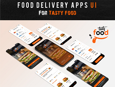 Food Delivery Apps UI Design | Nasir Ahmed NurNabi apps ui branding delivery app design facebook cover food app graphic design ui ui design uiux user interface design ux design