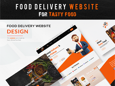Food Delivery Website User Interface Designed by Nasir Ahmed