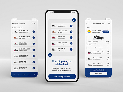 Shoes App Design for E-Commerce Site | Nike & Adidas