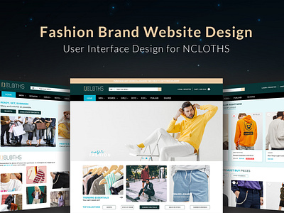 Clothing Fashion Web UI Design | Nasir Ahmed NurNabi