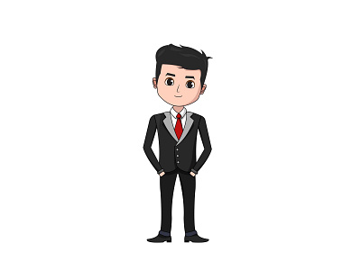 Businessman Expression Cartoon Character Design 01 business businessman character characterdesign design flat illustration people peoples vector vectors