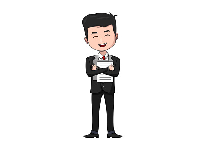 Businessman Expression Cartoon Character Design 08 business cartoon character characterdesign design flat illustration peoples vector vectors