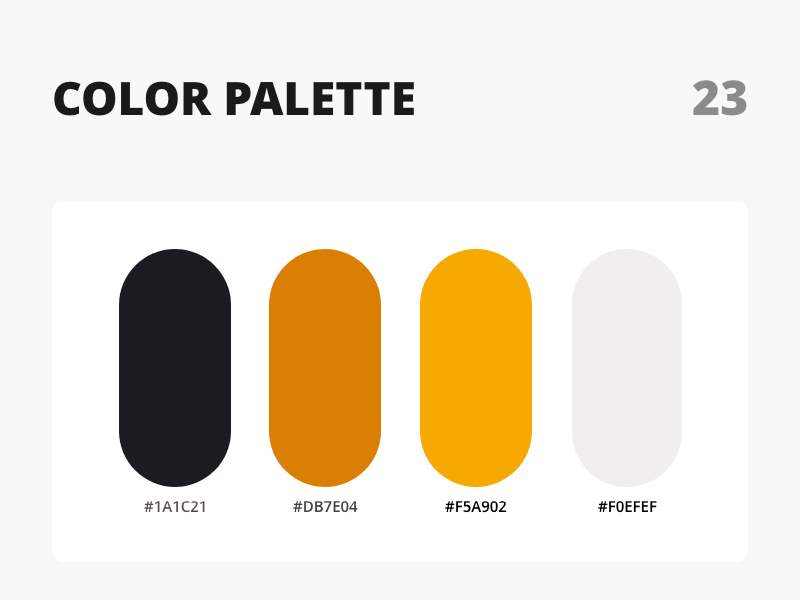 Color palette by Rahul Kulkarni on Dribbble