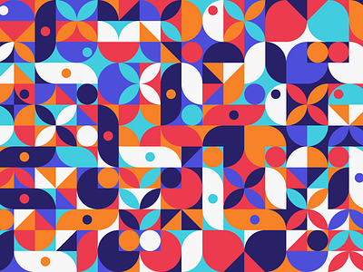 Free Geometric Retro Style Pattern