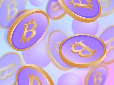 Free Bitcoins Falling Illustration bitcoin bitcoins btc coin coins crypto crypto currency cryptocurrency free free eps free vector free vectors freebie freebies gold illustration pastel pastel color pastel colors violet