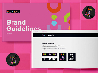 🎀COMING SOON: Brandbook For Pe_Unique Brand brand brand guidelines brandbook branding graphic design identity logo