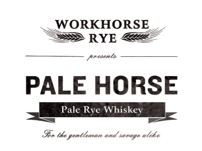 Workhorse Rye logo packaging tyopgrahy whiskey