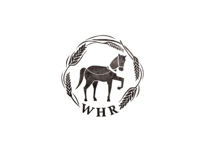 Logo circle horse logo packaging rye