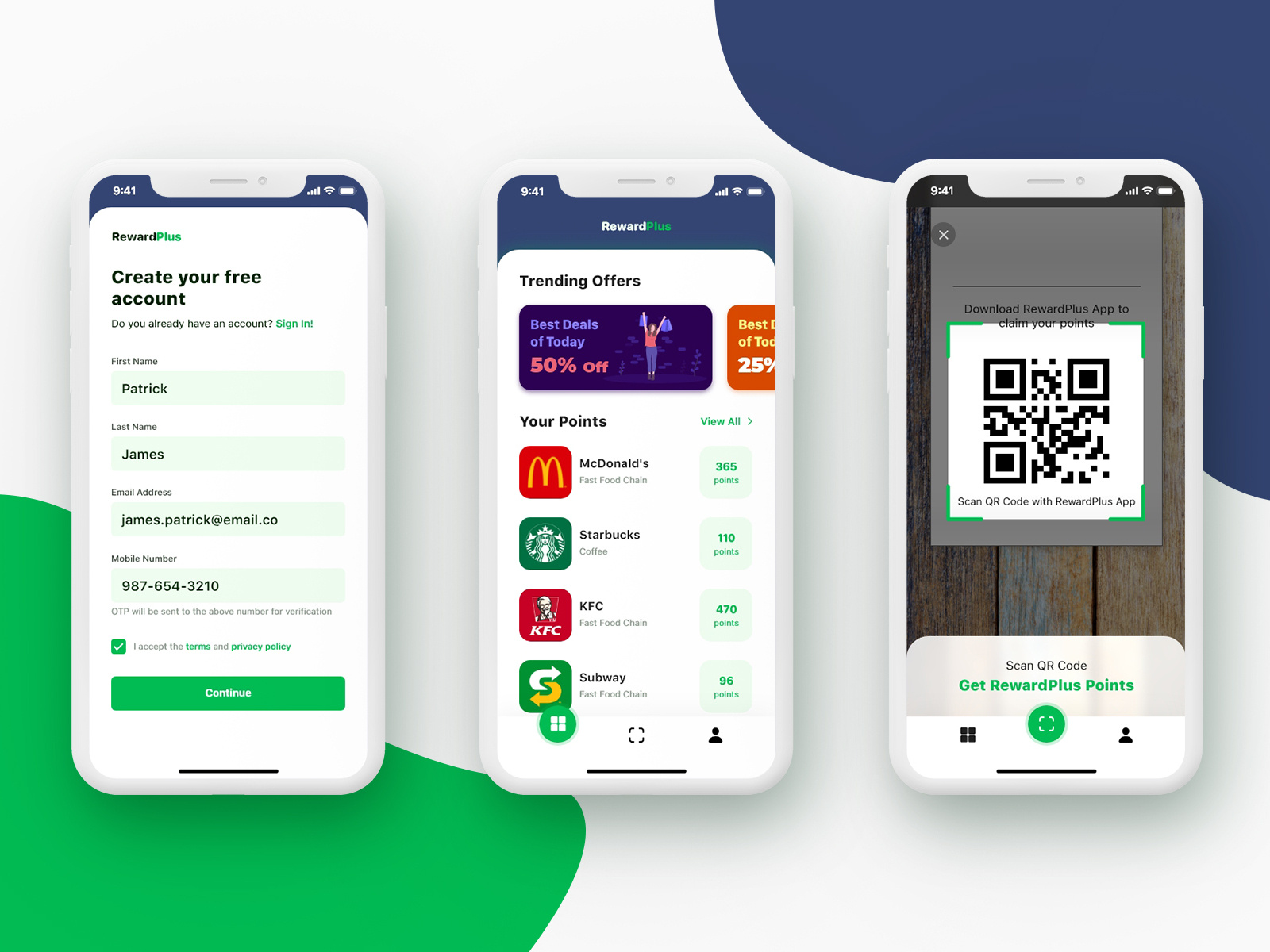 Reward Points Mobile App Design by Nish Kumar on Dribbble