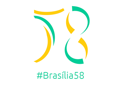 Brasília 58 Anos brand branding brasília icon logo