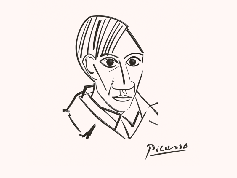 Autoportrait Pablo Picasso by Dieggo Lima on Dribbble