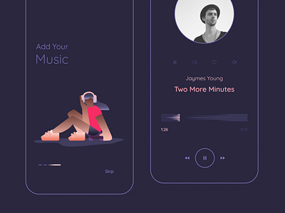 Music App — Dark Version