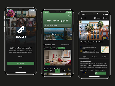 The Travel App app application booking clean clear concept daily ui dark dark app dark ui dayliui design flat interface minimal mobile mobile app travel ui ui design