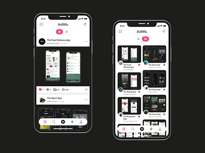 Dribbble: A Quick Redesign app application clean clear concept daily ui dailyui design dribbble flat flat design minimal mobile mobile ui redesign redesign concept ui ui ux ui design uiux