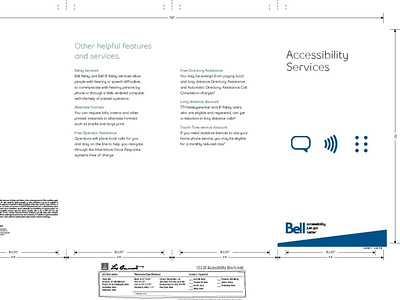 Accessibility Services Brochure accessibility branding logo marketing visual design