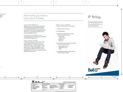 Bell IP Relay Brochure accessibility branding graphic design logo marketing product design