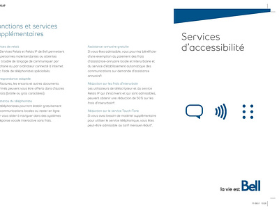 Brochure du centre de services d'accessibilité accessibility branding design graphic design logo marketing product design visual design