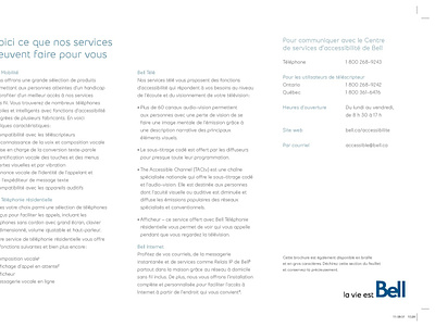 Brochure du centre de services d'accessibilité accessibility branding design graphic design logo marketing visual design