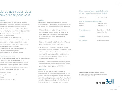 Brochure du centre de services d'accessibilité