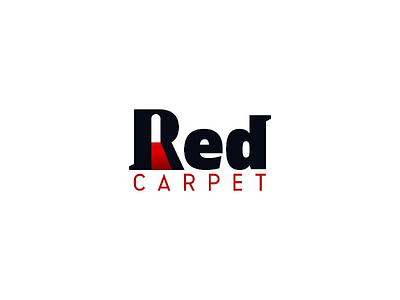 Red carpet logomark logo design illustrator