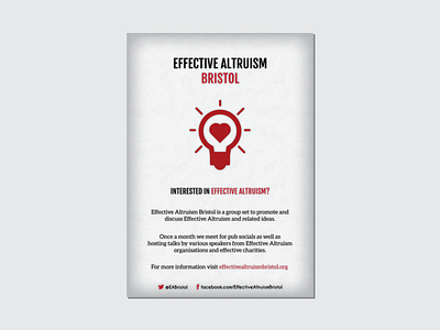 Effective Altruism effective altruism poster poster design
