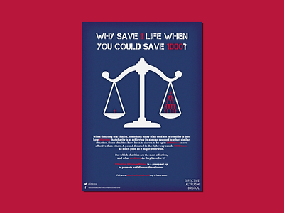 Scales of Life bristol charity design effective altruism poster poster design scales