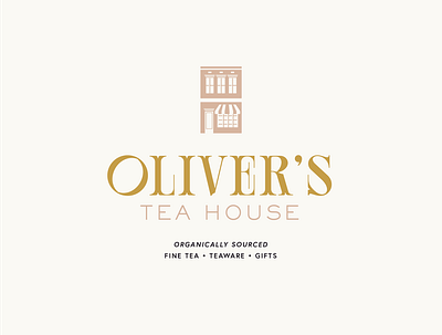 Honorable Mention: Oliver's Tea House branding design flat illustrator logo minimal vector