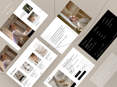 Spring Collection qari qris branding design jewelry landingpage minimal ui ux web website