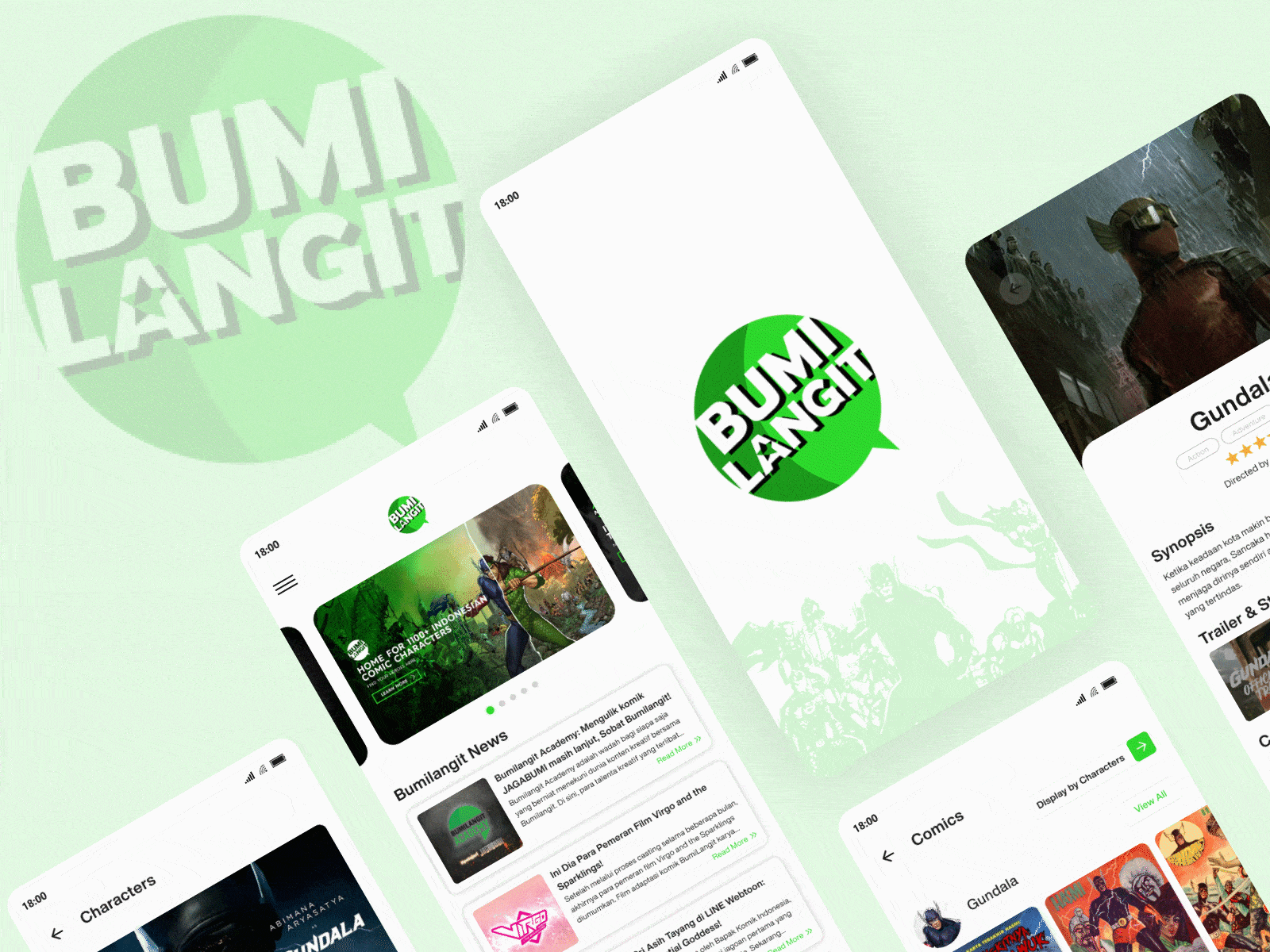 Bumilangit App application bumilangit comics darkmode daymode design indonesian indonesiancomic komik mobileapp screenplay ui ux uidesign