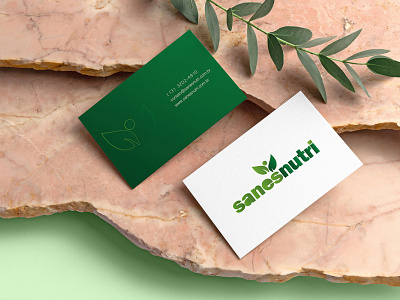 Sanesnutri brand design brand identity business card design healthcare logo nutrition