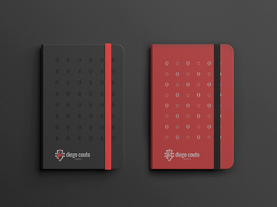 Diego Couto Designer caderno logo marca pessoal notebook personal brand