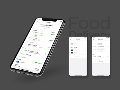 Food Delivery App app cart daily ui design food fooddelivery mobile mockup ui ui design ux